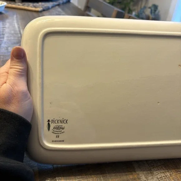 1956 MCM Serving Platter Picknick Rorstrand Sweden Marianne Westman #33 Ovenware - Picture 9 of 11